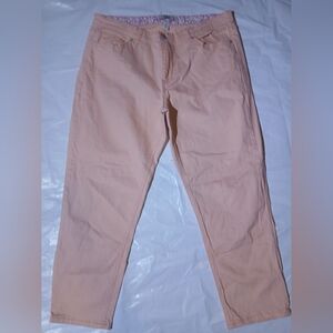 Vintage America Peach Straight‑Leg Pants | Size 10 |